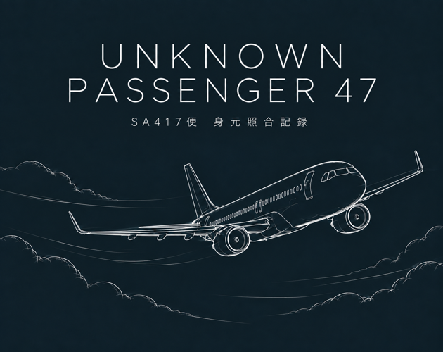 UNKNOWN PASSENGER 47 公式キービジュアル